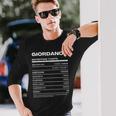 Giordano 栄養成分表示 長袖Tシャツ 彼への贈り物