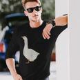 Goose ガチョウ メンズ レディース キッズ ボーイズ ガールズ 池 長袖Tシャツ 彼への贈り物