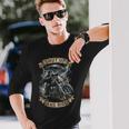 Grim Reaper オートバイ バイカー スケルトン シャット アップ アンド ライド 長袖Tシャツ 彼への贈り物