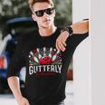 Gutterly とんでもないボーリングスポーツボウラー 長袖Tシャツ 彼への贈り物