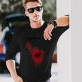 I'm Finearcastic ハロウィン 映画ホラー ゾンビ ファニー ブラッド 長袖Tシャツ 彼への贈り物