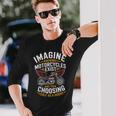 Imagine Motorcycles Exist Chopper Club バイカー バイク 長袖Tシャツ 彼への贈り物
