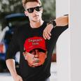 Impeach Trumptupid レッドキャップ ジョーク 民主党員 Usa 弾丸 長袖Tシャツ 彼への贈り物