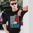 In Rod We Trust-ハイムジョイントレースカーロッククローラー 長袖Tシャツ 彼への贈り物