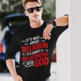 It's A Relationship With God Not Religion 長袖Tシャツ 彼への贈り物