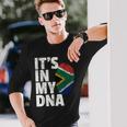 It's In My Dnaouth African Africa Flag長袖Tシャツ 彼への贈り物