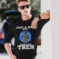 Just A Man Who Loves His Tren 長袖Tシャツ 彼への贈り物