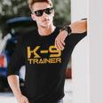 K-9 K9 ドッグハンドラー トレーナー 警察 セキュリティ ハロウィン 長袖Tシャツ 彼への贈り物
