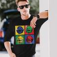 Karl Marx ビンテージレトロポップアート 社会主義政治 長袖Tシャツ 彼への贈り物