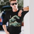Katsushika Hokusai The Great Wave Off Kanagawa 長袖Tシャツ 彼への贈り物