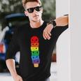 Kawaii Gay アイスクリーム Lgbt プライド レインボー プライド 月間 長袖Tシャツ 彼への贈り物