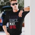 Legendince May 1976 メンズ レディース 1976年5月 長袖Tシャツ 彼への贈り物