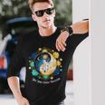 Life Happens 太極拳は猫陰陽エネルギー瞑想を助ける 長袖Tシャツ 彼への贈り物