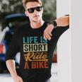 Life Ishort Ride A Bike Motorcycle Rider 長袖tシャツ 長袖Tシャツ 彼への贈り物