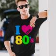 I Love The 80'S 80年代パーティードレスレトロ1980年代テーマ 長袖Tシャツ 彼への贈り物