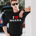 I Love Moana 私は愛する Moana 長袖Tシャツ 彼への贈り物