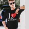 I Love Music D001-0095A 長袖Tシャツ 彼への贈り物
