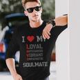 I Love Myoulmate ソウルメイトが大好き ソウルメイトへの愛を込めて 長袖Tシャツ 彼への贈り物