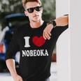I Love Nobeoka 延岡大好き 長袖Tシャツ 彼への贈り物