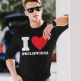 I Love Philippines I Heart Philippines 家族旅行 長袖Tシャツ 彼への贈り物
