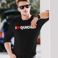 I Love ハート キッシュ 長袖Tシャツ 彼への贈り物