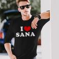 I Loveana 私は愛するana 長袖Tシャツ 彼への贈り物