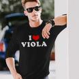 I Loveiola 私は愛するiola 長袖Tシャツ 彼への贈り物