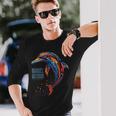Manuel Antonio コスタリカ ティー ビーチ サーフ バケーション イルカ 長袖Tシャツ 彼への贈り物