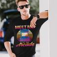 Meet Me At The Arcade Gameraporwave レトロビデオゲーム ゲーマービデオゲーム 長袖Tシャツ 彼への贈り物