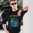 Meowcrobiology 猫 ニャー微生物学 科学 細菌学 長袖Tシャツ 彼への贈り物