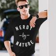 Nerdy By Nature ファニーオタクシャツ ギフト オタク 長袖Tシャツ 彼への贈り物