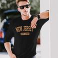 New Jersey Classic Buffintage Text Est1787 長袖Tシャツ 彼への贈り物