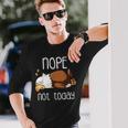 Nope Not Todayleeping American Bald Eagle Nap Early Bird 長袖Tシャツ 彼への贈り物