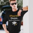 Pharm Done ドクターオブファーマシー 卒業式 長袖Tシャツ 彼への贈り物