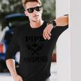 Pipe Whisperer 面白い 配管工用水道管 配管 長袖Tシャツ 彼への贈り物