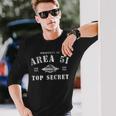 Property Of Area 51 トップシークレット Ufoエイリアン 長袖Tシャツ 彼への贈り物