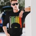 Retro Chicago Intage Chicago Bean Cloud Gate 長袖Tシャツ 彼への贈り物