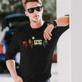 Rvキャンピングカー・ハートビートキャンパー 長袖Tシャツ 彼への贈り物