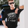 Shrimps Is Bugs Memeeafood Lovers ファン 長袖Tシャツ 彼への贈り物