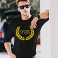 Spqrパープルローマ帝国 長袖Tシャツ 彼への贈り物