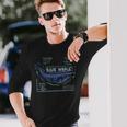 Trendy Blue Whale Facts 長袖Tシャツ 彼への贈り物