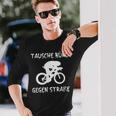 Triathlete Office Against Road Bike ランニング トライアスロンスポーツ 長袖Tシャツ 彼への贈り物