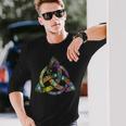 Triquetra ホーリートリニティ ケルトノット 長袖Tシャツ 彼への贈り物