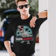 Uomo Divertente Papasaurus Cool Dinosauro Papà Maglietta a maniche lunghe Regalos para él