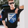 Uslw 空軍コーポレートスクール空軍クレスト 長袖Tシャツ 彼への贈り物