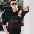 Vaya Con Dios Go With God Walk With God インスピレーションtシャツ 長袖tシャツ 長袖Tシャツ 彼への贈り物