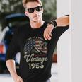 Vintage 1956 愛国的なイーグル、70歳の誕生日、アメリカ国旗 長袖Tシャツ 彼への贈り物