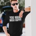 You Make Miso Happy Food Lover 長袖Tシャツ 彼への贈り物
