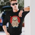 かわいい 和 ヨーグルト ヤクルトミルク 飲料 ヤクルト 長袖Tシャツ 彼への贈り物