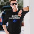 だから私はaiの面白いチャットgptだと思う 長袖Tシャツ 彼への贈り物